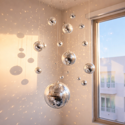 Mirror Disco Wall Ball Set