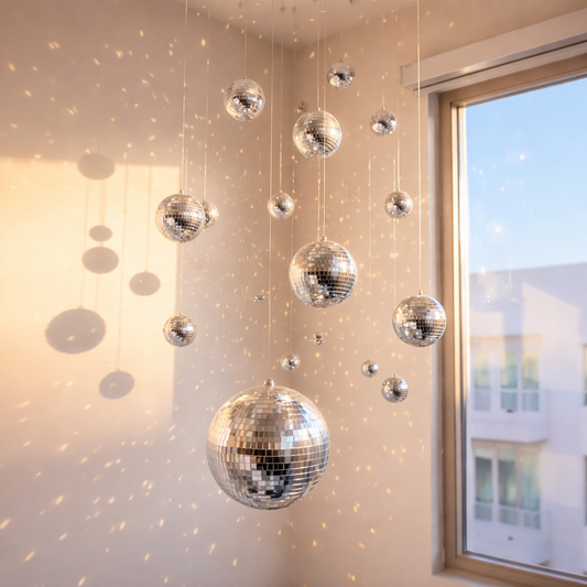 Mirror Disco Wall Ball Set