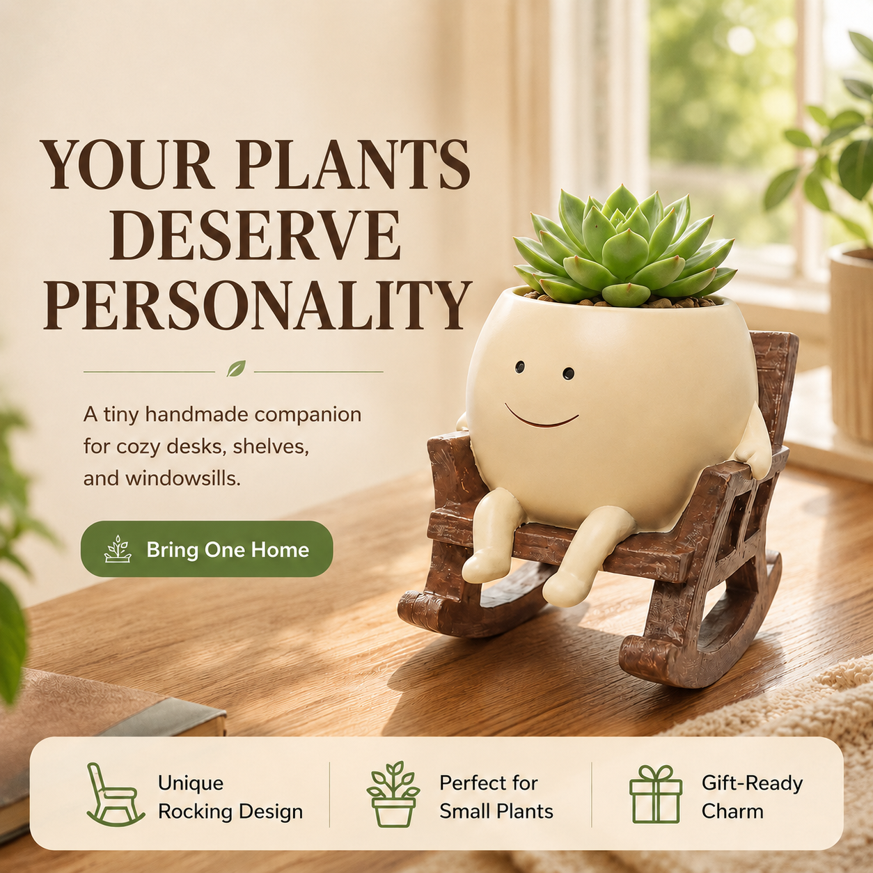 Pebblie™ Rocking Plant Pot